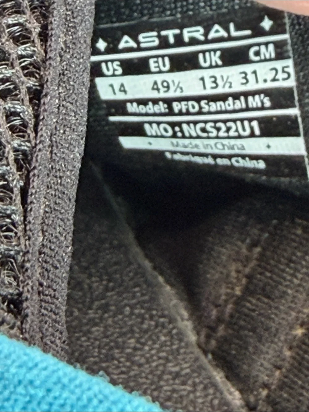 Astral pfd sandals